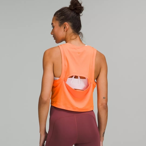 Lululemon Open-Back Cropped Training Tank Top - Picture 3 of 7